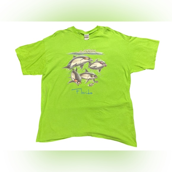 2 for $25 Vintage Y2K animal print dolphin t shirt size XL - Picture 1 of 2